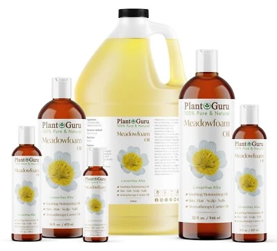 PLANT GURU Meadowfoam Seed Oil Cold Pressed 100% Pure Natural Refined Carrier