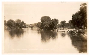 Vintage BW Postkarte Themse durch Chatham Ontario unbenutzt - Bild 1 von 2