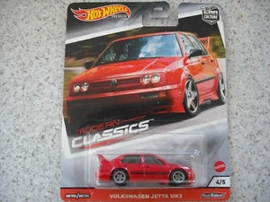 HOT WHEELS DIE CAST PREMIUM SET MODERN CLASSICS VW VOLKSWAGEN JETTA MK3 CAR 4 - Picture 1 of 2