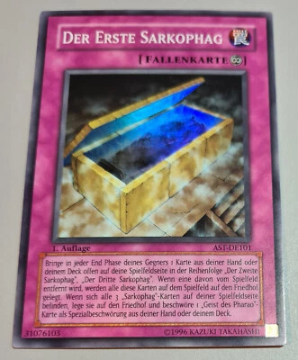 Der Erste Sarkophag # AST-DE101 Super Rare Ancient Sanctuary 2004 DE Mint - Bild 1 von 3