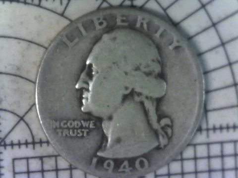 1940 -P- Washington Quarter! Nice Coin! no cost Shipping! Cover