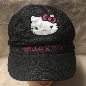 Hello Kitty Black and silver Hat  one size fit all - Picture 1 of 9
