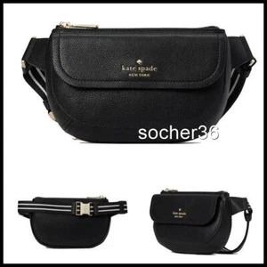KATE SPADE ROSIE BELT BAG BLACK KB712 NWT $299 - Picture 1 of 6