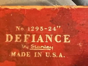 "Herramienta de Colección 24"" Stanley Defiance Nivel Madera Roja Nº 1295-24" - Imagen 1 de 6
