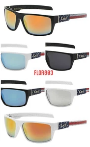 Gafas de sol LOCS 91106 Mate con impresión de bandera de EE. UU. Protección 100% UVA / UVB - Imagen 1 de 13