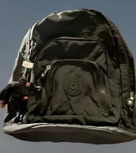 KIPLING BLACK BACKPACK SCHOOL BAG TRAVEL LARGE EXPANDABLE PADDED - Harper New - Picture 1 of 7