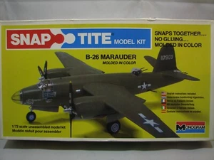 Monogram Snap Tite B-26 Marauder Model Kit 1/72 complete! - Picture 1 of 5