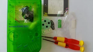 HOUSING GAMEBOY CLASSIC POKEMON CLEAR GREEN NEW - Picture 1 of 1