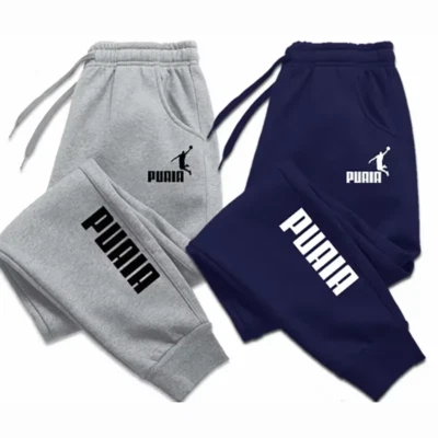 PUAIA Print Men's Pants Autumn/Winter New Sport Jogging Trousers Fitness Loose F - Image 1 of 4