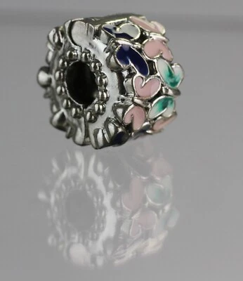 Pandora Schmetterlinge Clip Charm 925 Sterling Silber 797863ENMX Butterfly V1-SC - Bild 1 von 4