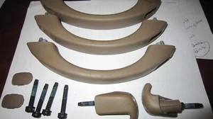 1995-1999 Chevy Suburban Tahoe Yukon OEM OVERHEAD ROOF GRAB HANDLE SET x3 TAN - Picture 1 of 7