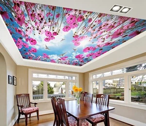 3D Purple Flowers I5685 Ceiling WallPaper Murals Wall Print Decal Deco Erin 2023 - Picture 1 of 5