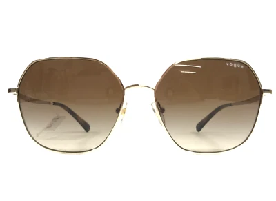 Vogue Sunglasses VO4198-S 848/13 Gold Hexagonal Frames w/ Gradient Brown Lenses - Image 1 of 4