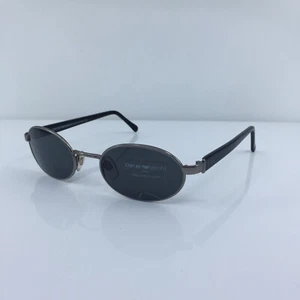 New Vintage Emporio Armani Sunglasses EA 106 C. 815 Satin Silver 50-20mm Italy - Picture 1 of 12