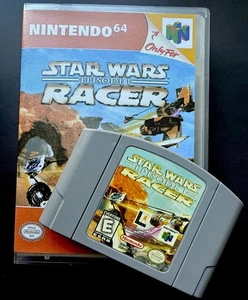 Star Wars Episode 1 Racer (Nintendo 64, 1999) Authentic Cartridge + Case - Picture 1 of 12