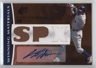 2008 SPx Winning Materials SPx Auto /20 Curtis Granderson #WM-GR Auto - Image 1 of 2