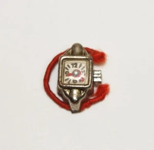 RELOJ PULSERA Muñeca Metal Vintage Años 50 Con Manecillas Que Giran * Estampado JAPÓN - Imagen 1 de 2