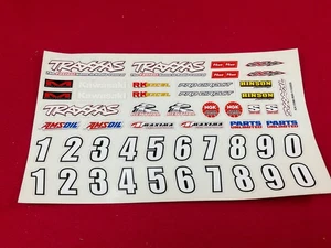 for Traxxas LOGO + SPONSOR DECAL SHEET decals stickers amsoil 9.5x5.5” “B” - Picture 1 of 1
