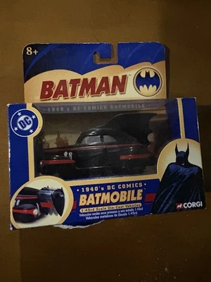 CORGI Batman Collectibles 40's DC Comics Batmobile 1:43 Scale Die Cast Box 77309 - Image 1 of 3