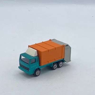 1990s Majorette 200 Series #247 Garbage Truck Green/Orange Made In France - Image 1 of 4