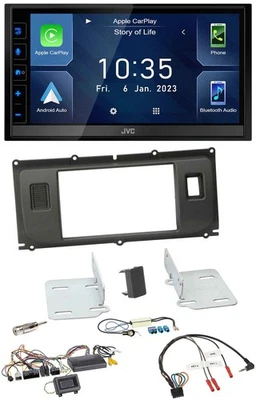 JVC DAB Bluetooth Lenkrad USB 2DIN Autoradio für Land Rover Evoque Blindstopfen - Bild 1 von 4