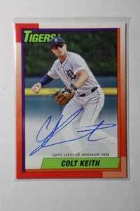 2025 Topps Series 1 - 1990 Topps Baseball Autographs Colt Keith #90A-CK (AU) - Picture 1 of 2