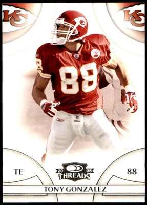 Tony Gonzalez 2008 Donruss Threads #9 Chiefs NFL LEER ENVÍO GRATUITO AutographDen Foto 1 de 2