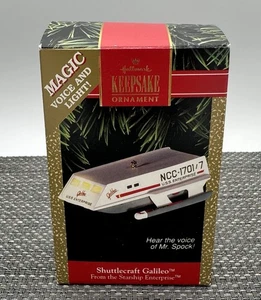 Hallmark 1992 Star Trek Shuttlecraft Galileo Ornament Magic Voice Lights NEW Box - Picture 1 of 3