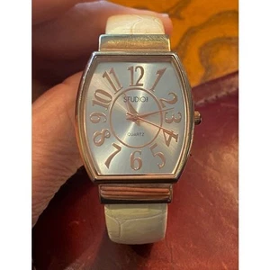 Women's 30mm Rose Gold Tone studio Time Watch, Banghle Bracelet  - Picture 1 of 3