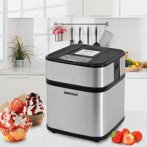 EISMASCHINE Navarra EDELSTAHL DIGITAL MIT TIMER FROZEN JOGHURT MASCHINE - Bild 1 von 10