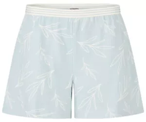 Damen Schlafhose Mix & Match Pyjamahose BY LOUISE Shorts Baumwolle hellblau Gr.S - Bild 1 von 3