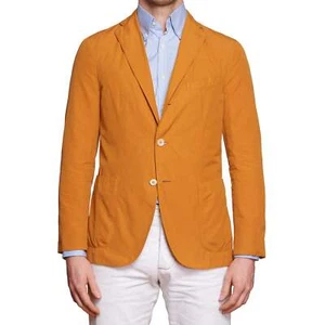 BOGLIOLI Milano "K.Jacket" Orange Cotton Unlined Jacket Sport Coat NEW US 38 - Picture 1 of 7