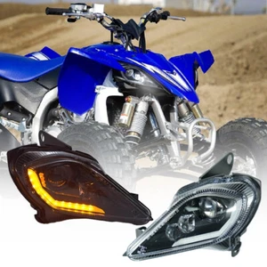 Pair For Yamaha ATV Raptor 700 YFZ 450R 2006-2022 LED Headlights Assembly Light - Picture 1 of 12