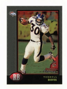 Terrell Davis 1998 98 Bowman Bowman Chrome Preview (BCP10) Insert Card Broncos - Picture 1 of 2