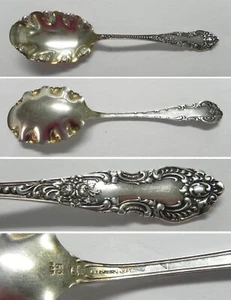 Knowles APOLLO/MOUNT VERNON 1892 Sterling Silver 8-3/4" Berry Serving Spoon - Picture 1 of 1