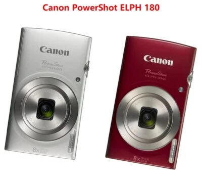 Canon PowerShot ELPH 180 20MP Digital Camera 8x Optical Zoom with Accessories - Image 1 of 4