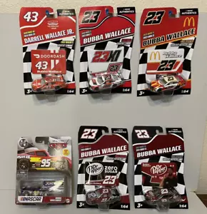 NASCAR Authentics - 6 car Bubba Wallace lot #23 Dr. Pepper McDonald's Toyota - Picture 1 of 5