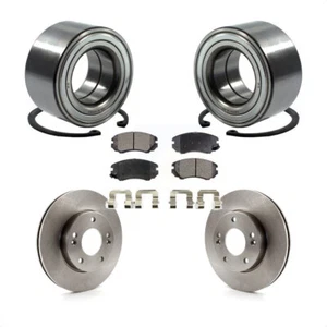 Front Wheel Bearing Disc Brake Rotors And Pads Kit For 2010-2011 Kia Soul 1.6L - Picture 1 of 14