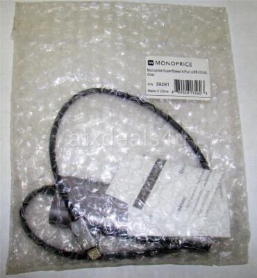 Monoprice 39291 SuperSpeed 4-Port USB-C Hub New - Image 1 of 4