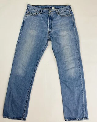 Jeans VERDADEROS Vintage Levis 501 Rojo Pestaña Años 90 Y2K Envejecidos 36x34 (Mido 33L) Foto 1 de 4