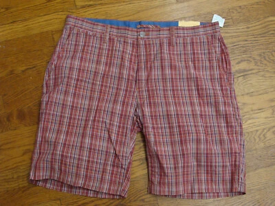 Island Republic Nuevos Pantalones Cortos Informales Frente Plano Rayas y Algodón a Cuadros Talla 38 Foto 1 de 4