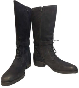 LIEBESKIND Black Color Leather Zipped High Boots for Women 40 Size LK2016 NWOB - Picture 1 of 6