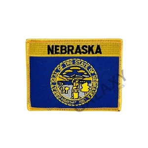 Toppa Stato Nebraska / Bandiera Nebraska / Ferro da stiro - Foto 1 di 1