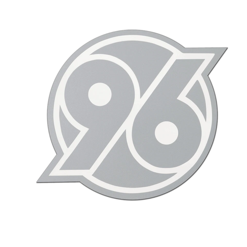 Hannover 96 Aufkleber transparent Silber "Logo"