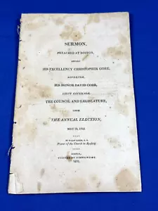 1810 Bostoner Predigt vor Gov. Christopher Gore & Lt. Gov. David Cobb - Bild 1 von 14