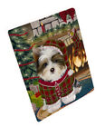 Christmas Stocking Hung Dog Cat Pet Photo 50x60 Sherpa Blanket Gifts