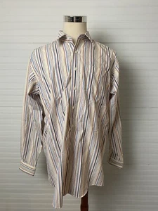 LL Bean Button Up Long Sleeve Shirt Striped Large Tall - Picture 1 of 6