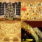 50/100 LED Photo Clip Peg String Lights Battery Operated Home Party Decoration