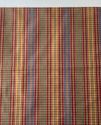 Kravet Multicolor Plaid Designer Fabric Remnant 24x24" - Image 1 of 4