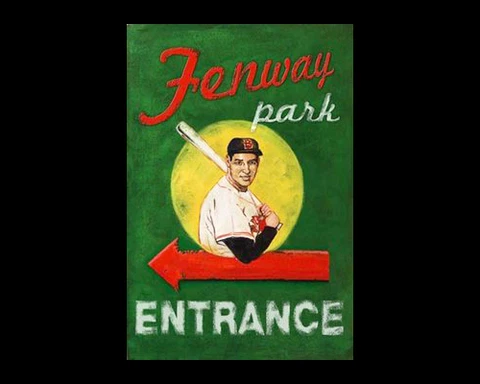 FENWAY PARK ENTRANCE DOOR POSTER (w/Ted Williams) Boston Red Sox Wall POSTER Cover